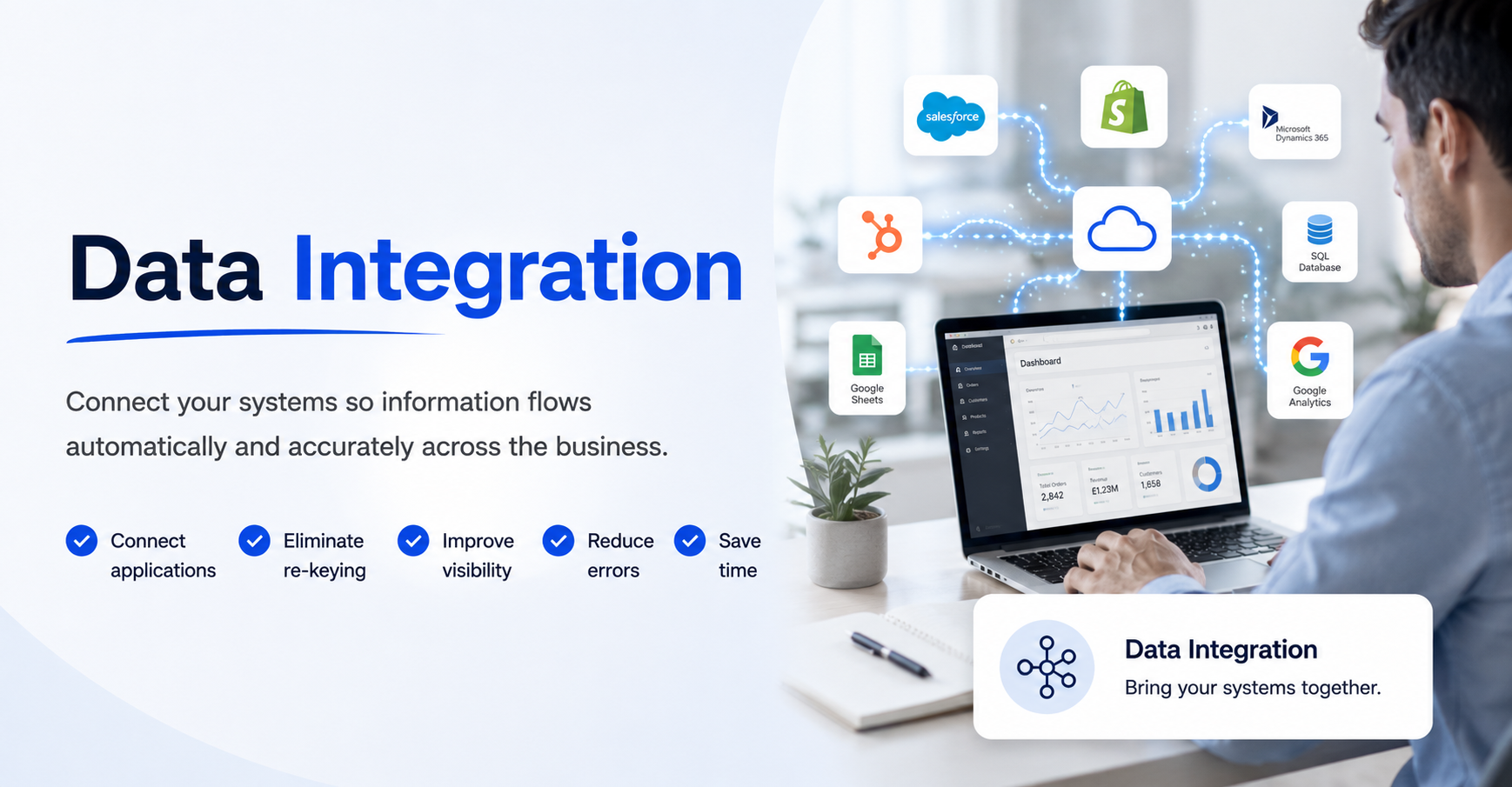data integration, consistent data, data in many systems, consolidating data