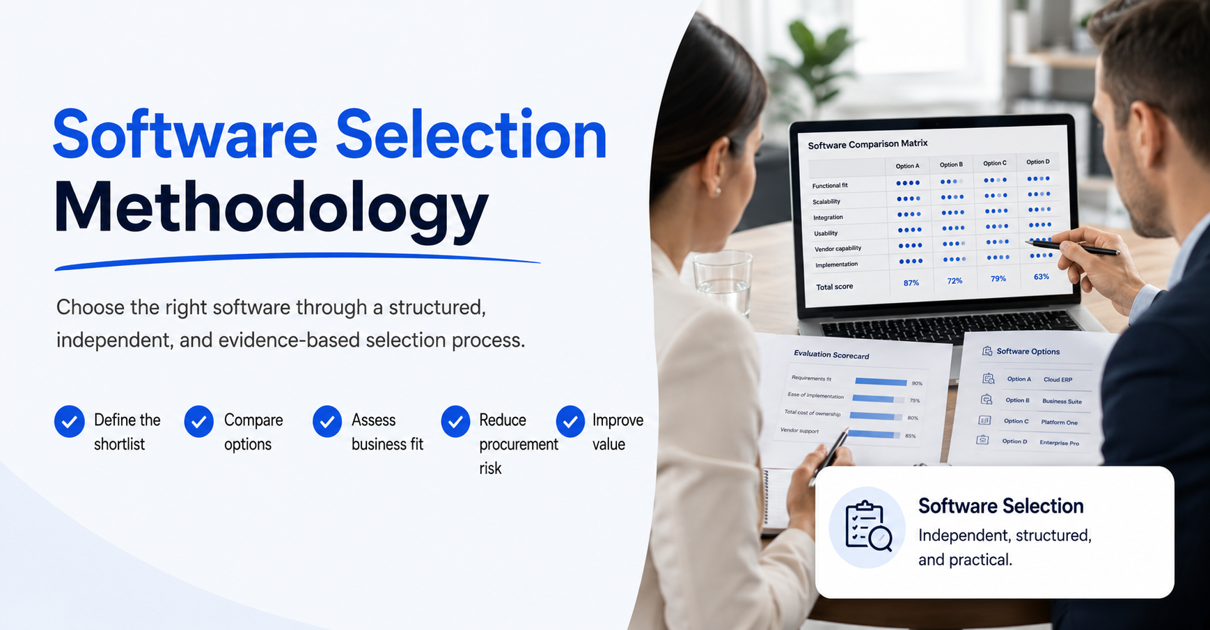 software selection, standard software packages, choosing the right software